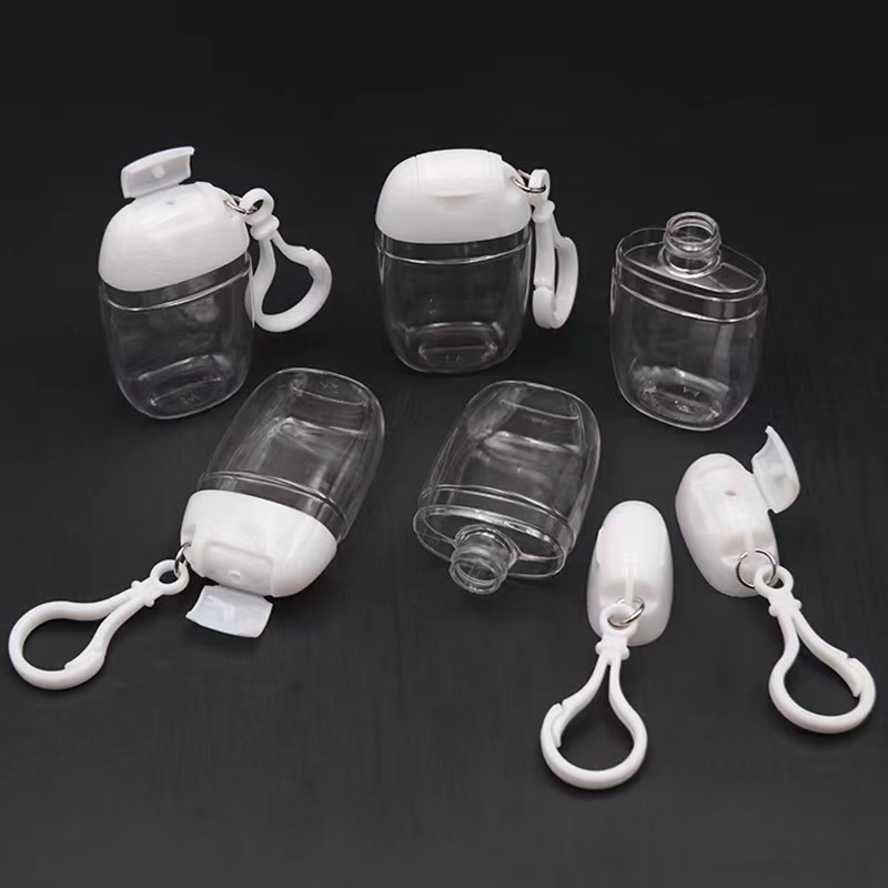 40ml hand sanitizer pet bottle with key chain