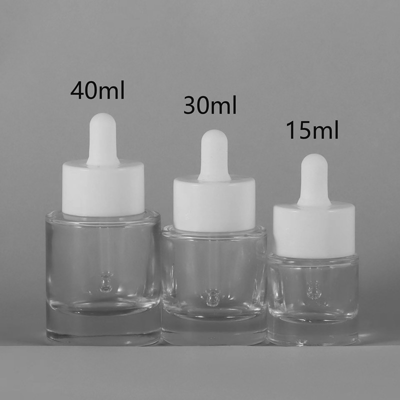 20/400 double cap dropper for serum glass bottle