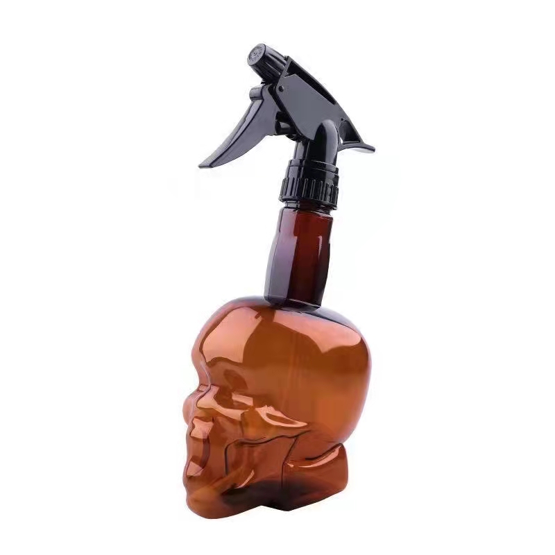 500ml skull shaped plastic bottle with trigger sprayer