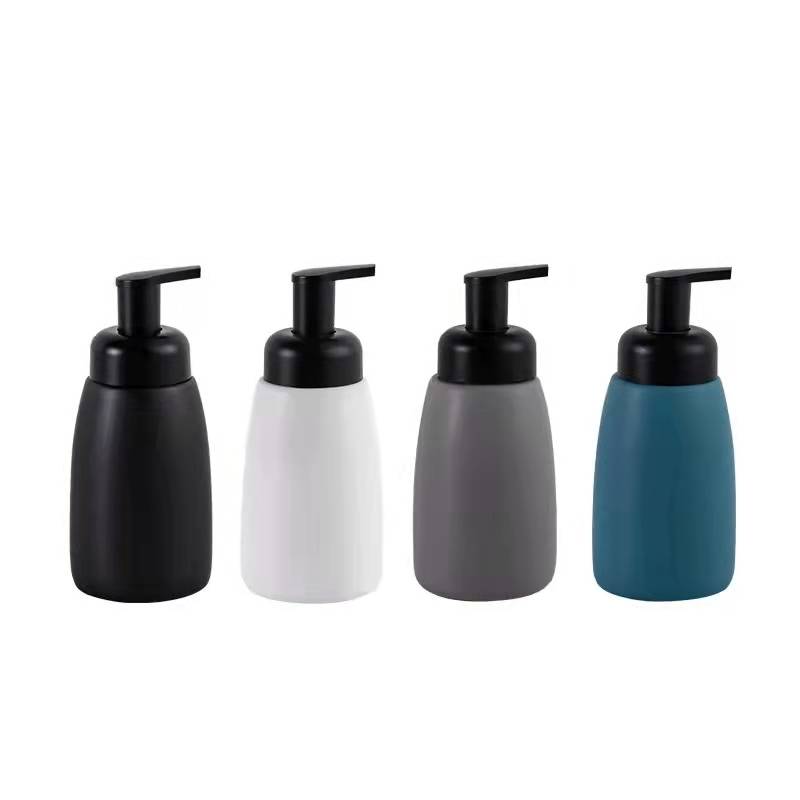 400ml porcelain shampoo bottles with foam pump