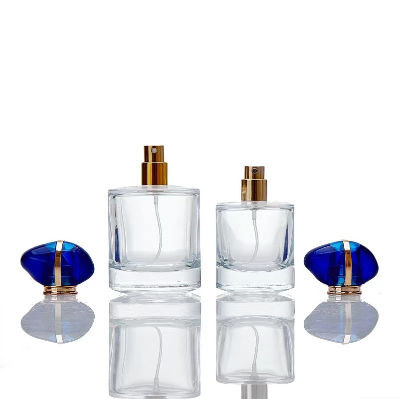 30ml 50ml 100ml glass perfume bottles with resin lid