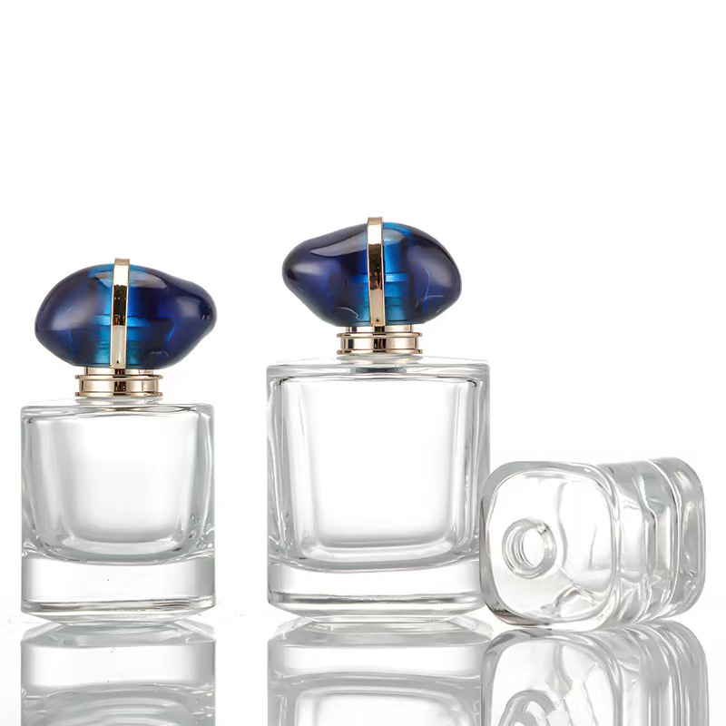 30ml 50ml 100ml glass perfume bottles with resin lid