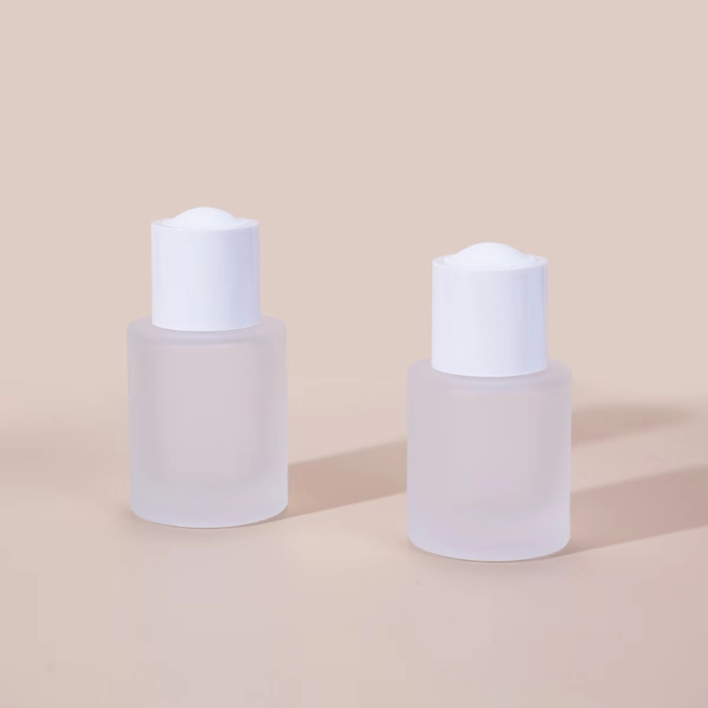 30ml frosted pump dropper glass bottles